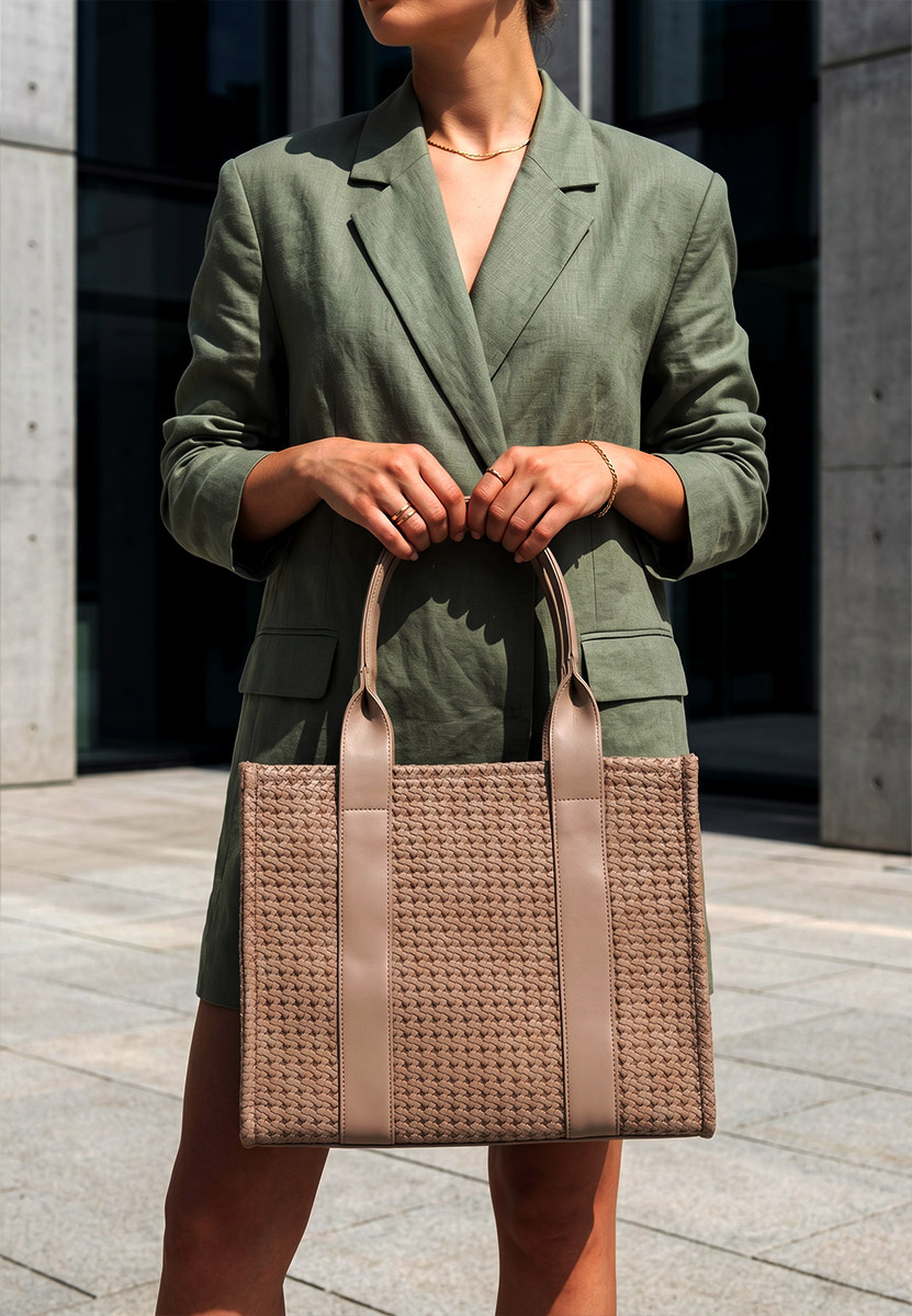 Borsa a mano Diena cachi