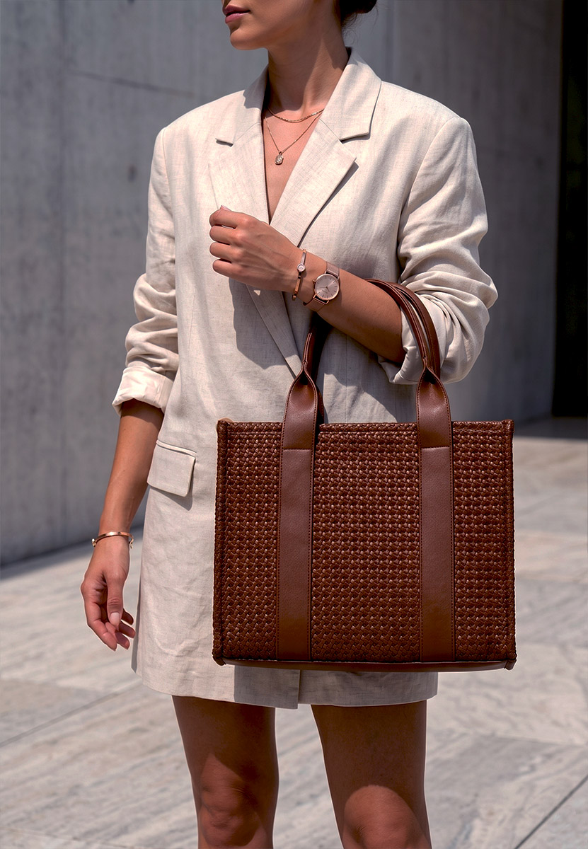 Borsa a mano Diena marrone