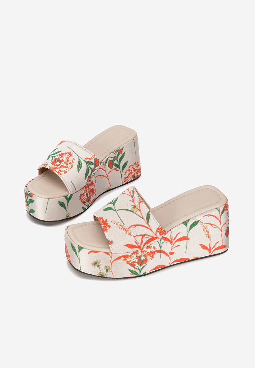 Ciabatte platform Anhela beige