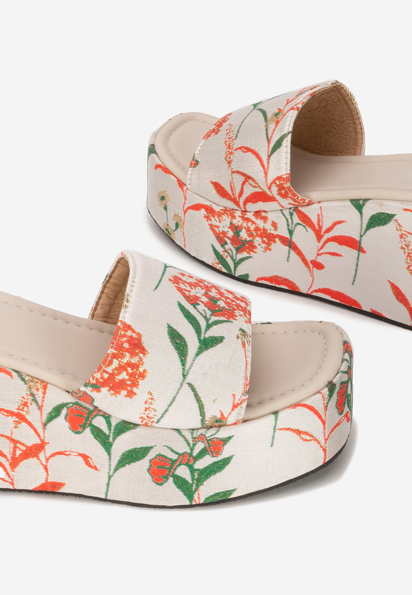 Ciabatte platform Anhela beige
