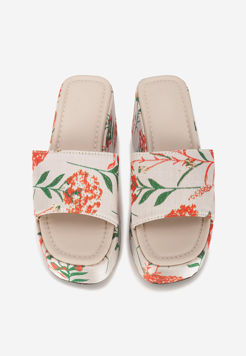 Ciabatte platform Anhela beige