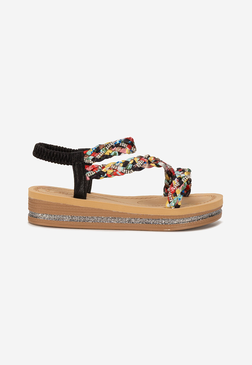 Sandali platform Anestia colorate