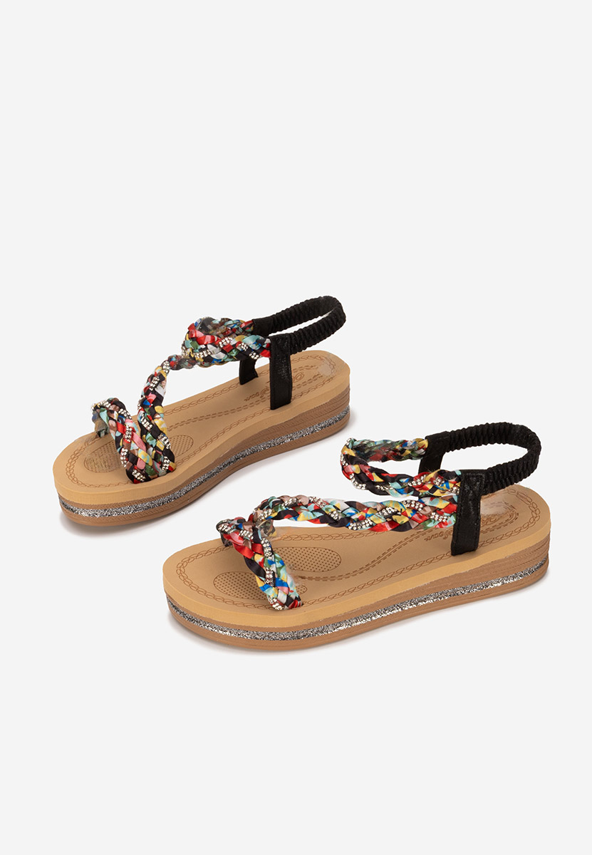 Sandali platform Anestia colorate