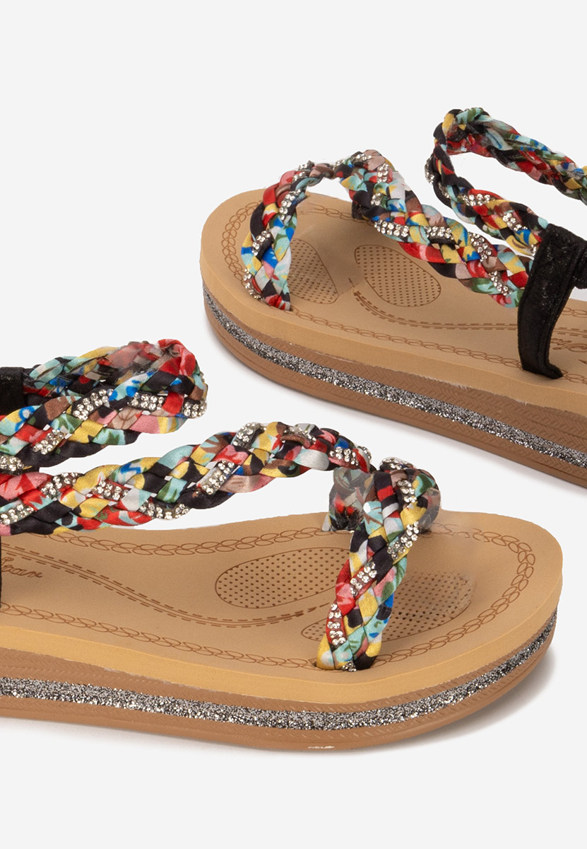 Sandali platform Anestia colorate