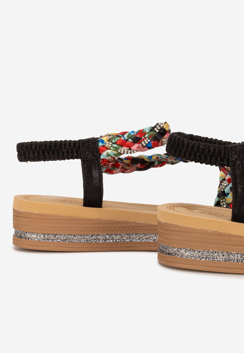 Sandali platform Anestia colorate