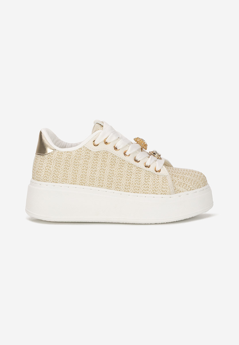 Sneakers con plateau Havania beige