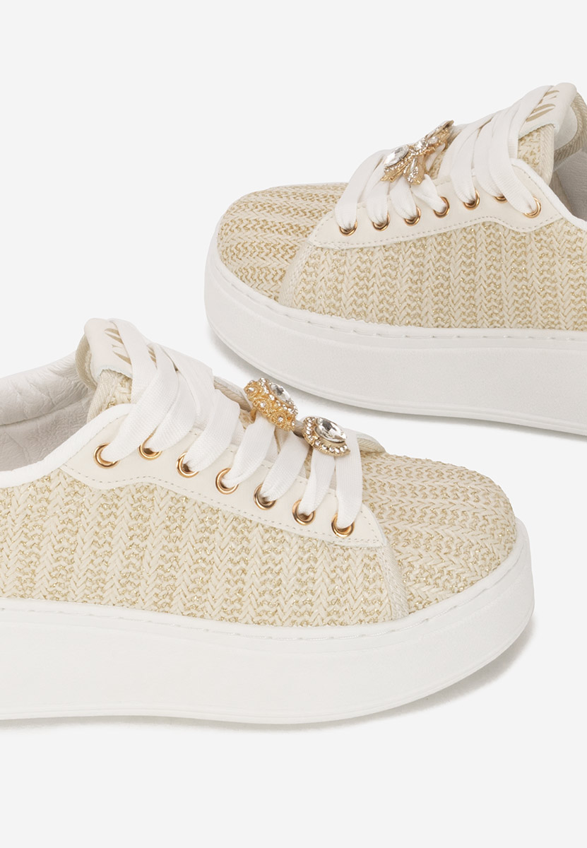 Sneakers con plateau Havania beige