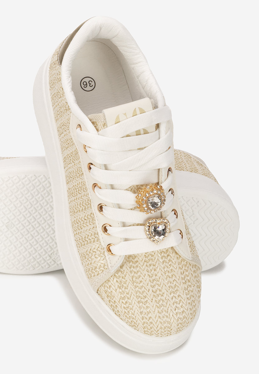 Sneakers con plateau Havania beige