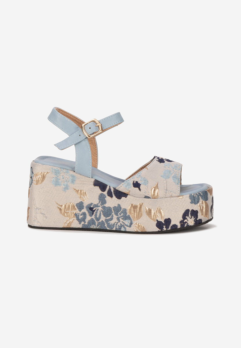 Sandali platform Gentalia blu