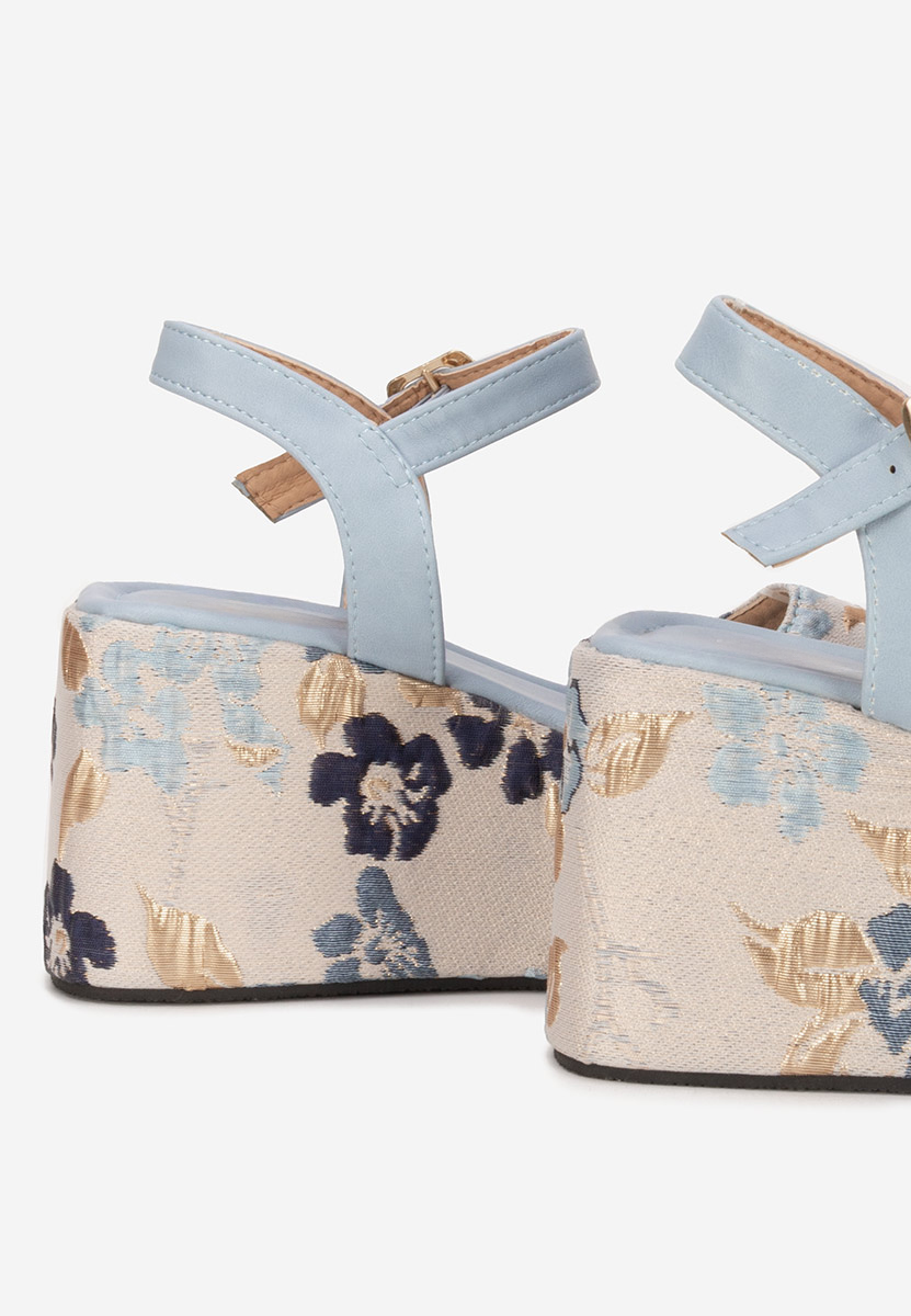 Sandali platform Gentalia blu