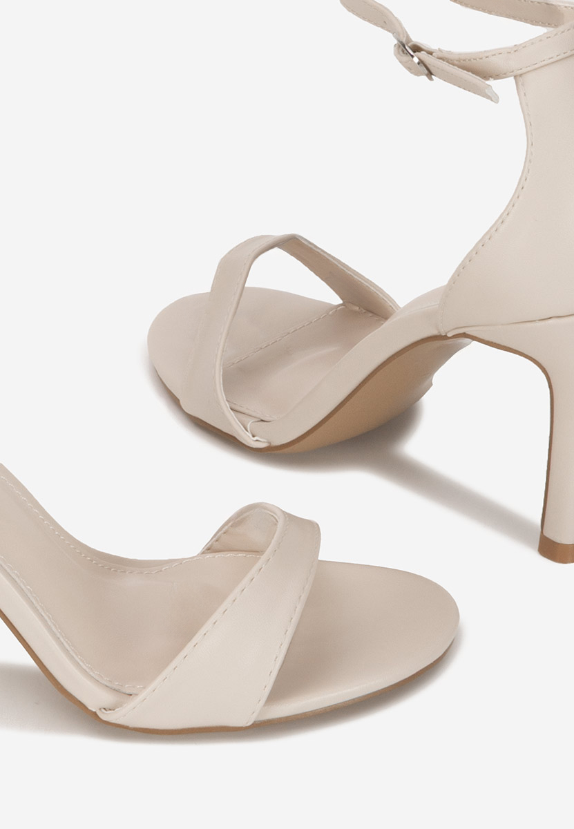 Sandali con tacchetto Sellina beige
