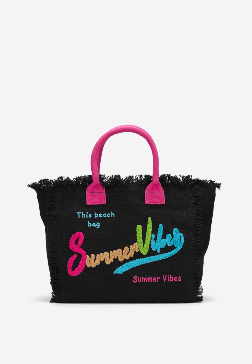 Borsa da spiaggia Siminna nera