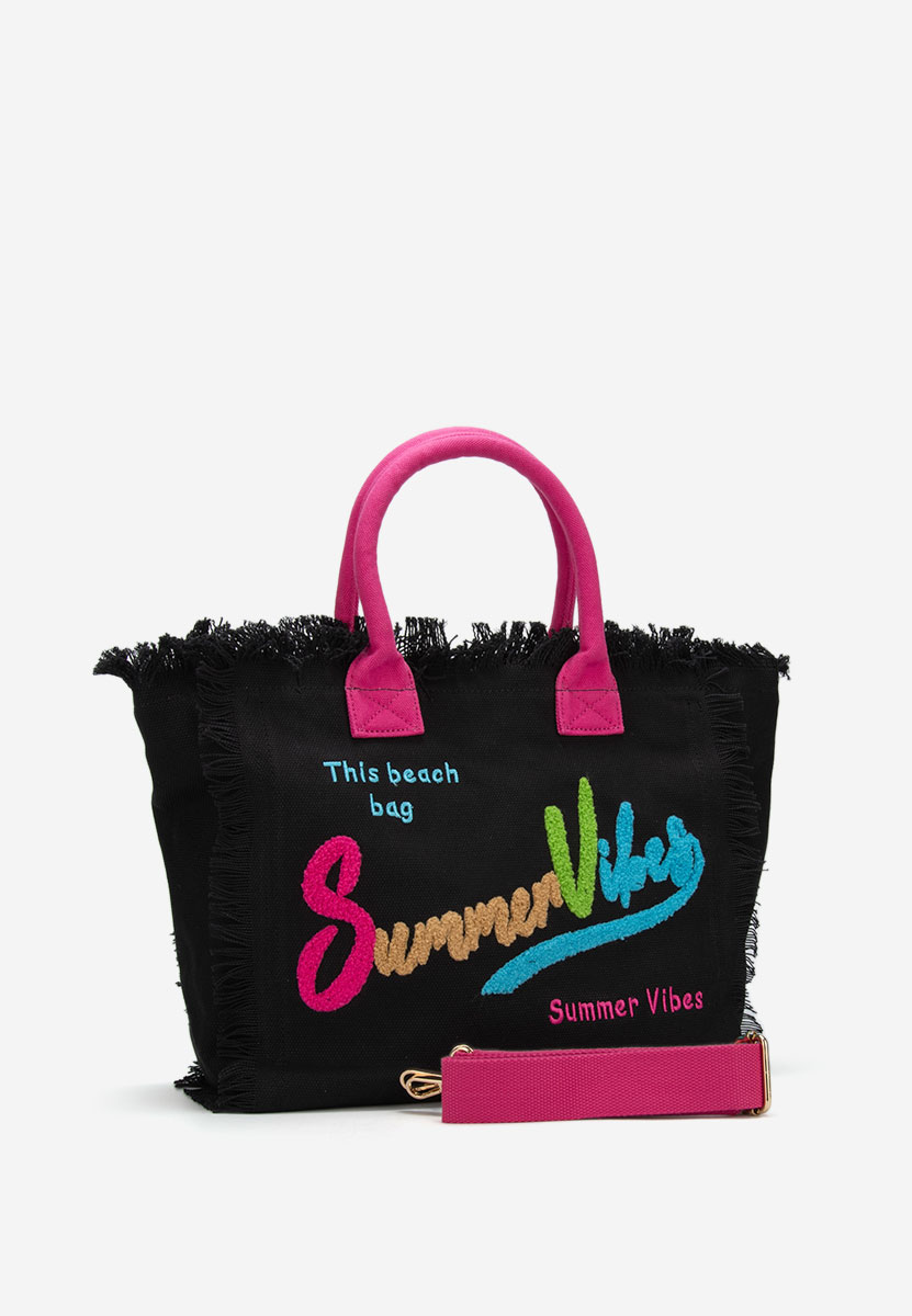 Borsa da spiaggia Siminna nera