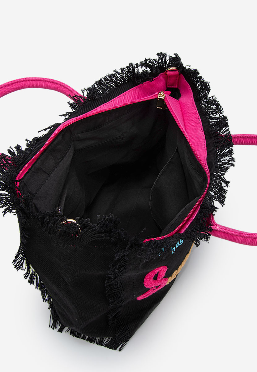 Borsa da spiaggia Siminna nera