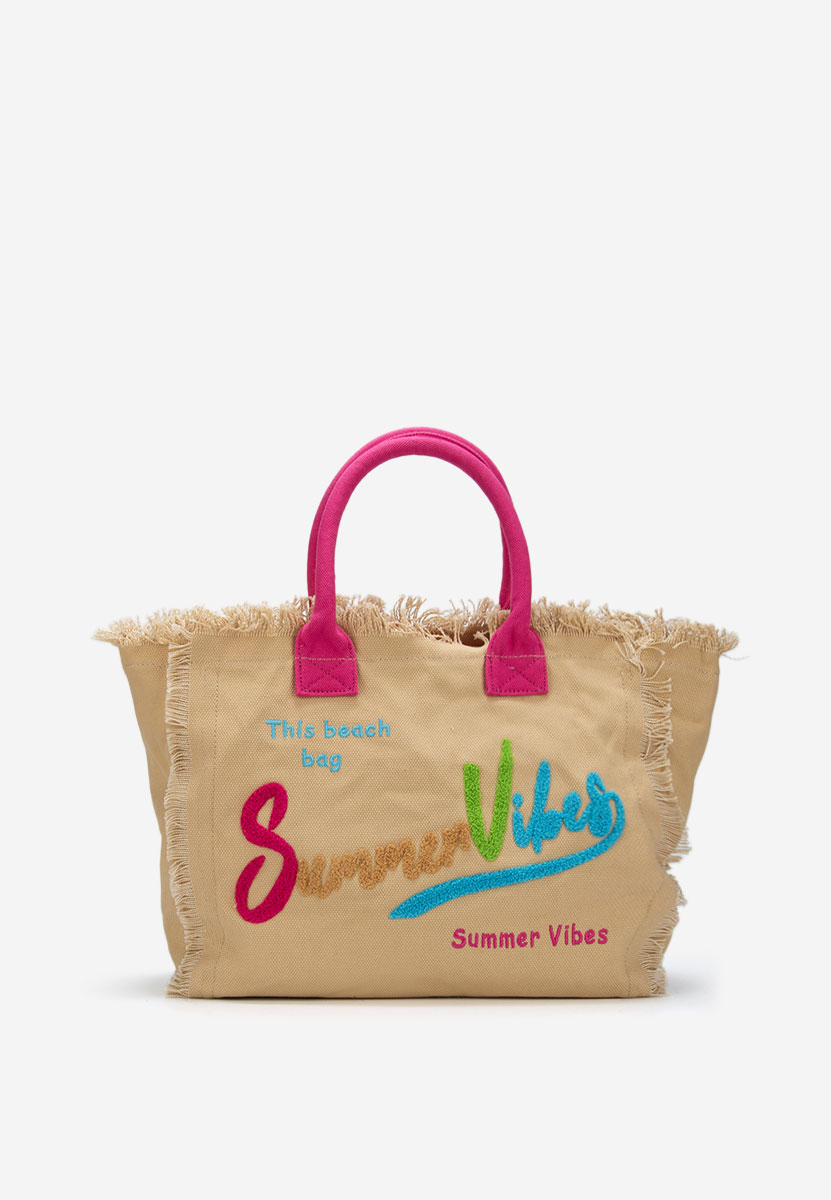 Borsa da spiaggia Siminna cachi
