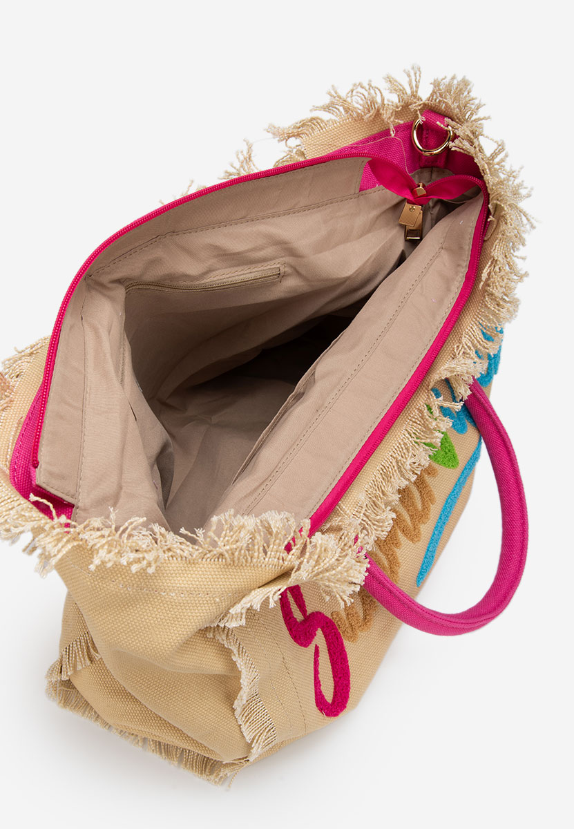Borsa da spiaggia Siminna cachi