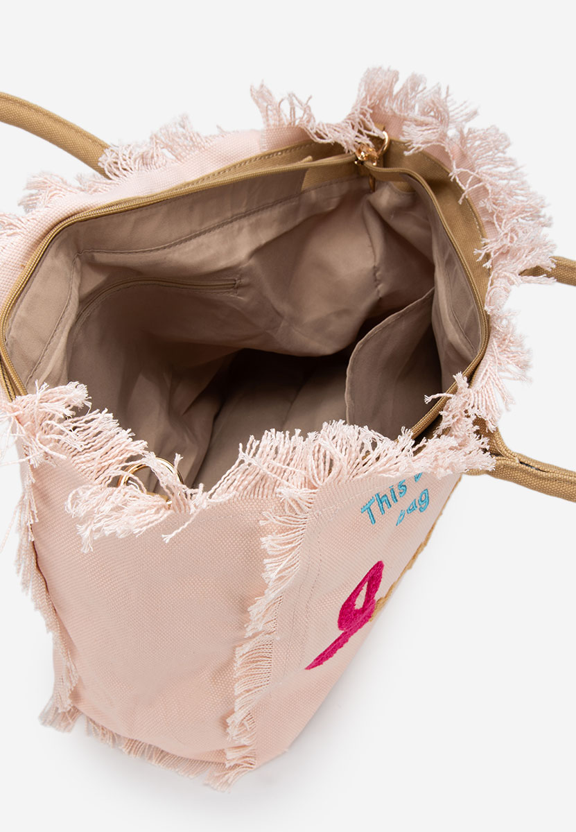 Borsa da spiaggia Siminna rosa