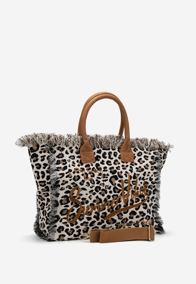 Borsa da spiaggia Aulelia V2 leopardi