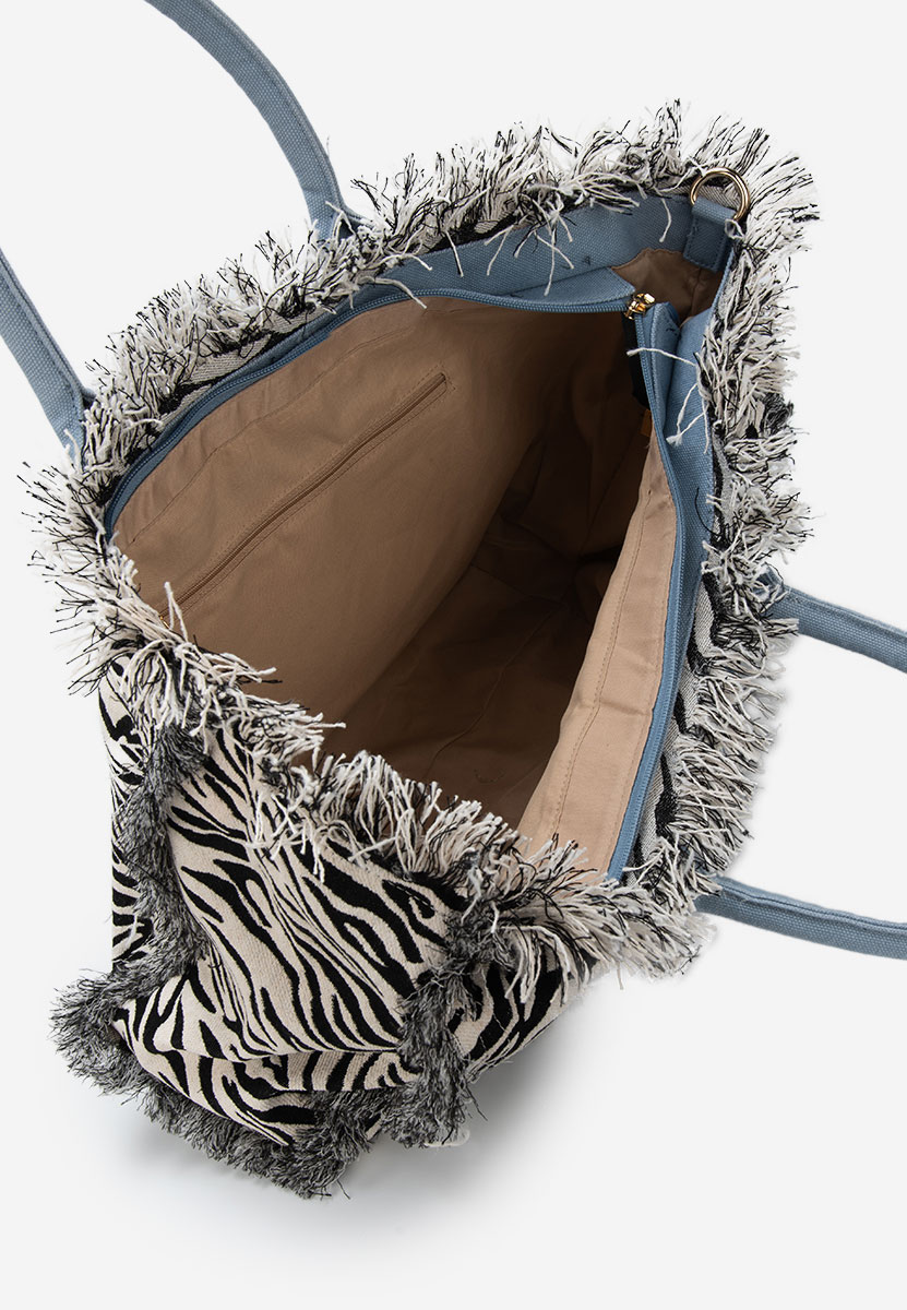 Borsa da spiaggia Aulelia zebra