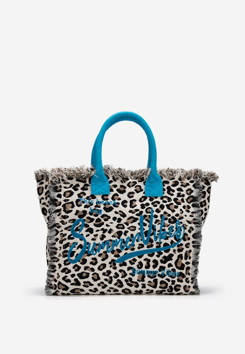 Borsa da spiaggia Aulelia leopardi