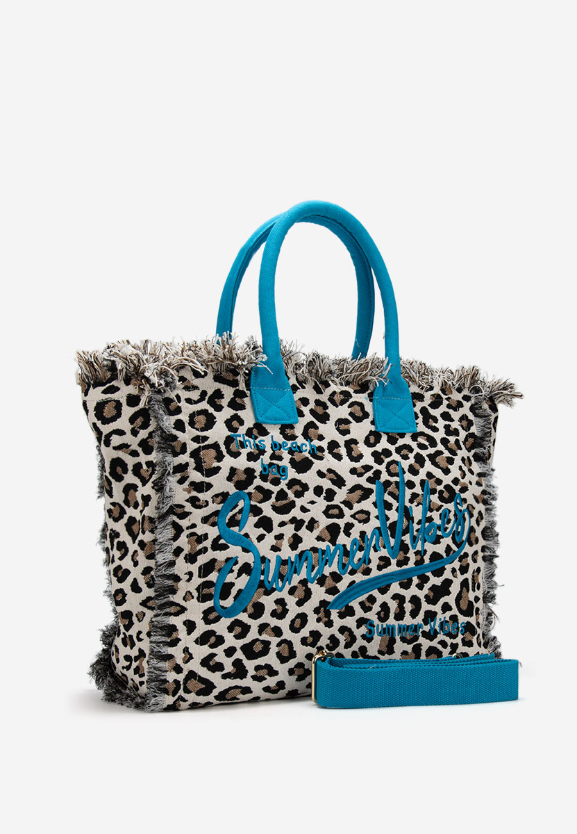 Borsa da spiaggia Aulelia leopardi