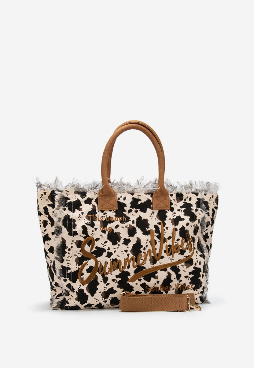 Borsa da spiaggia Aulelia animal print