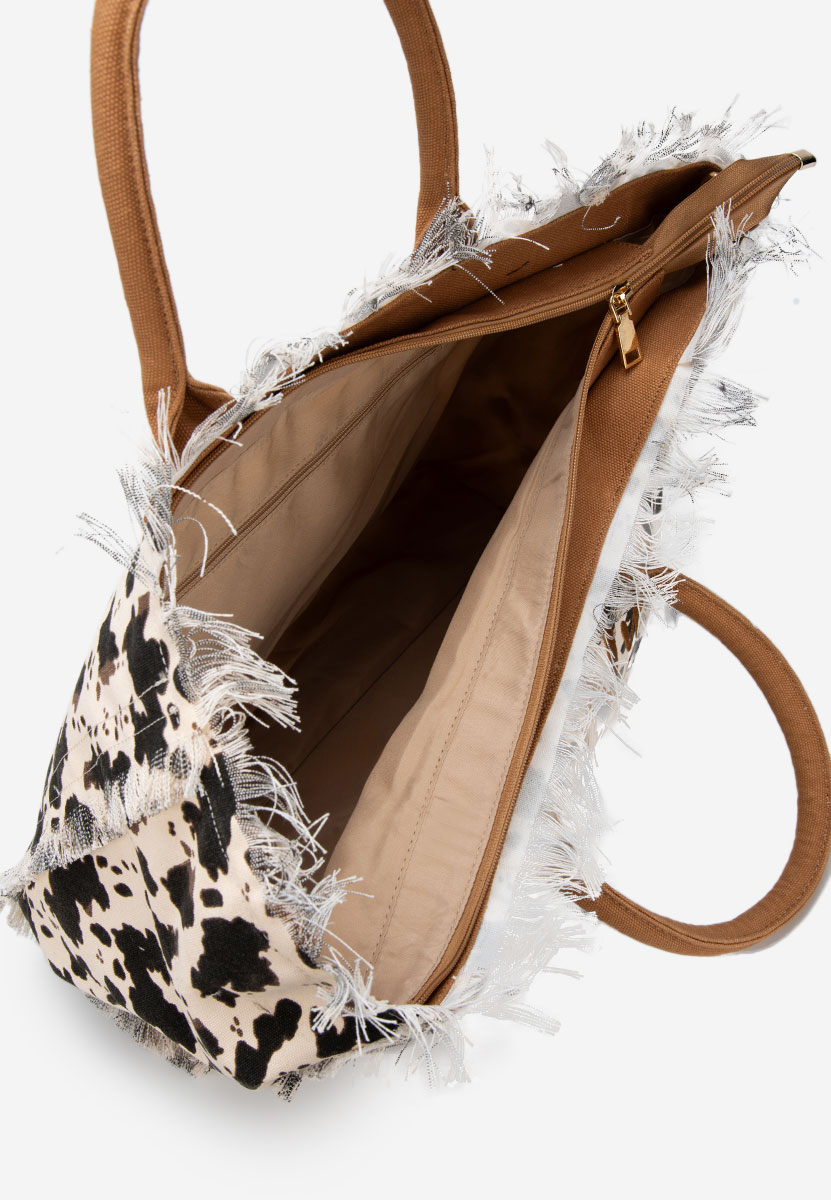 Borsa da spiaggia Aulelia animal print