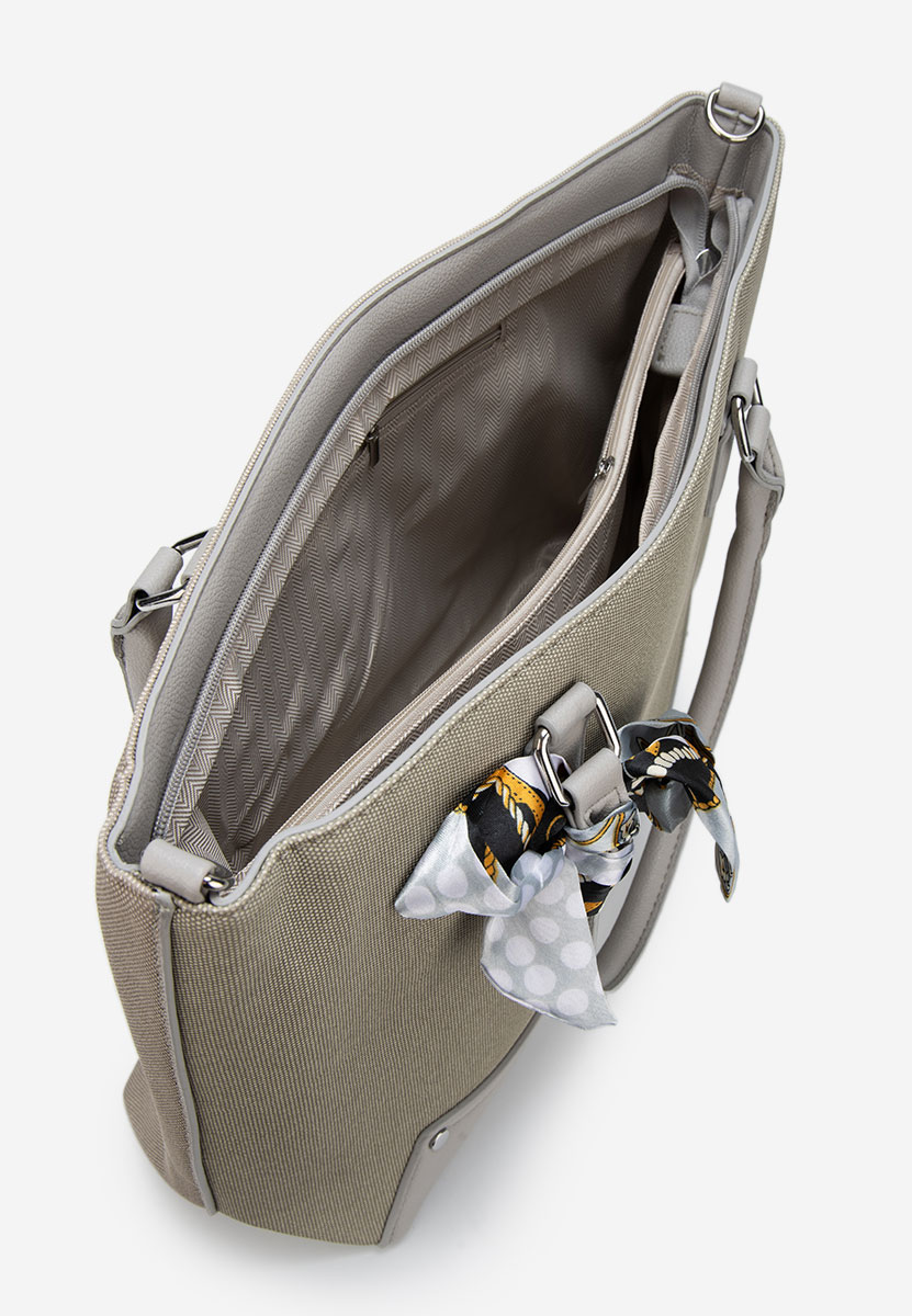 Borsa a mano Flora grigio