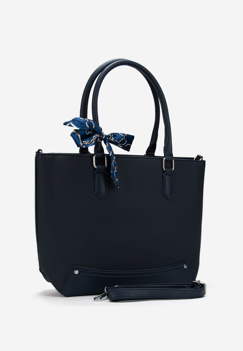 Borsa a mano Flora blu marine