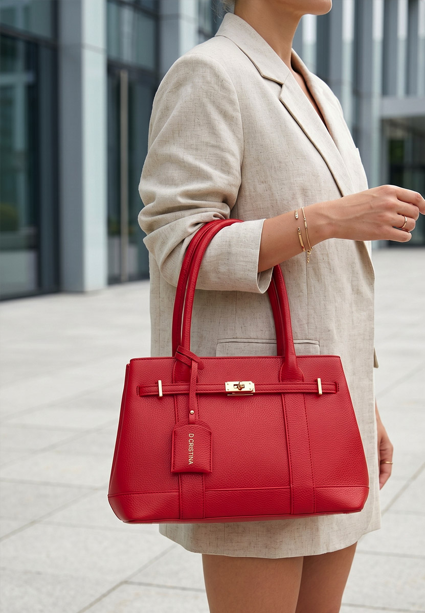 Borsa da ufficio Cristinna rosso