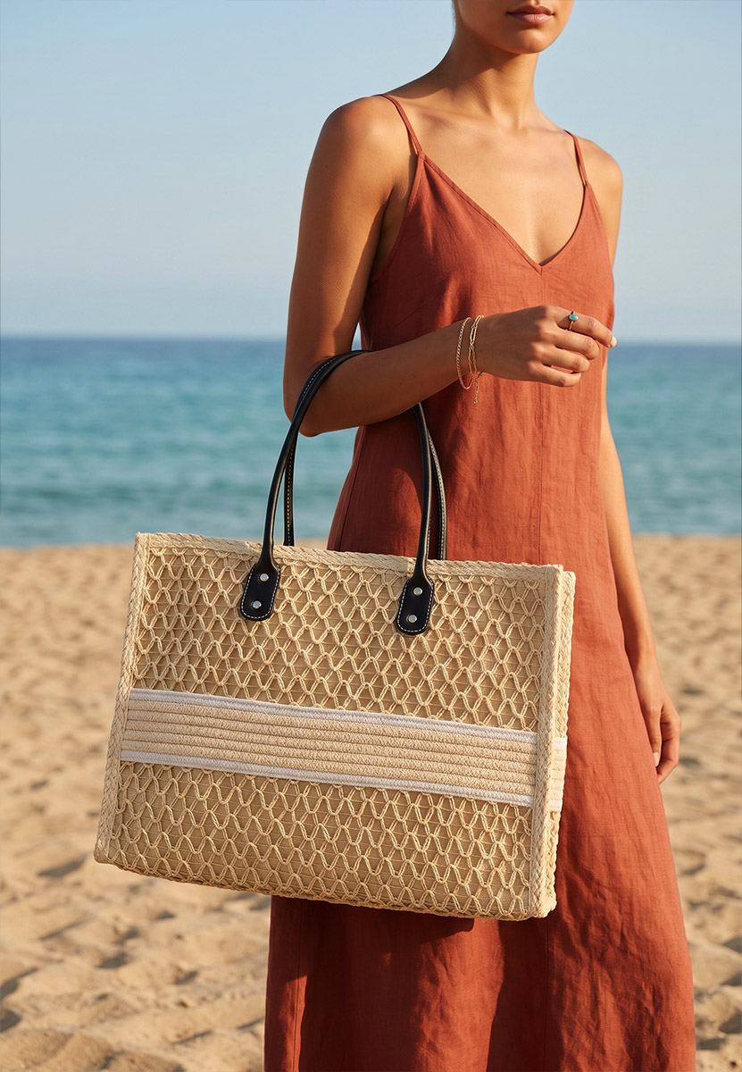 Borsa da spiaggia Nerila beige