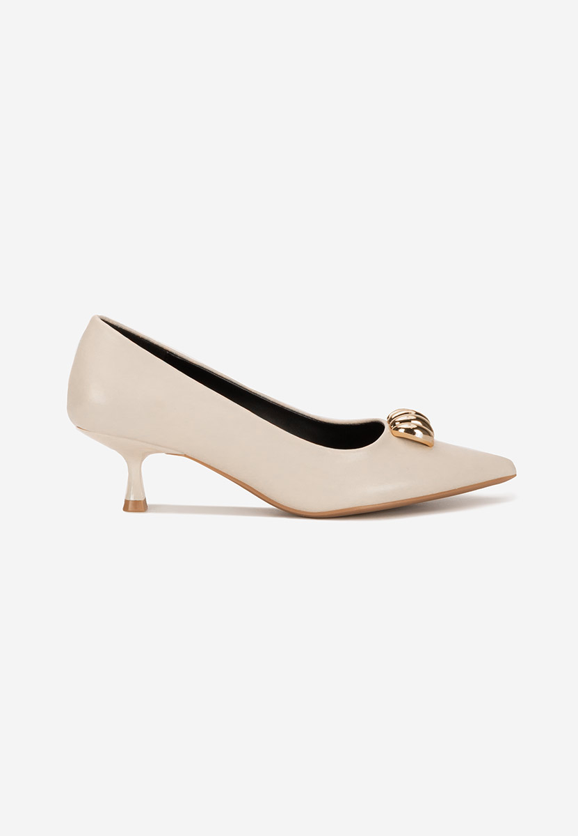 Décolleté tacco basso Ruxanda beige