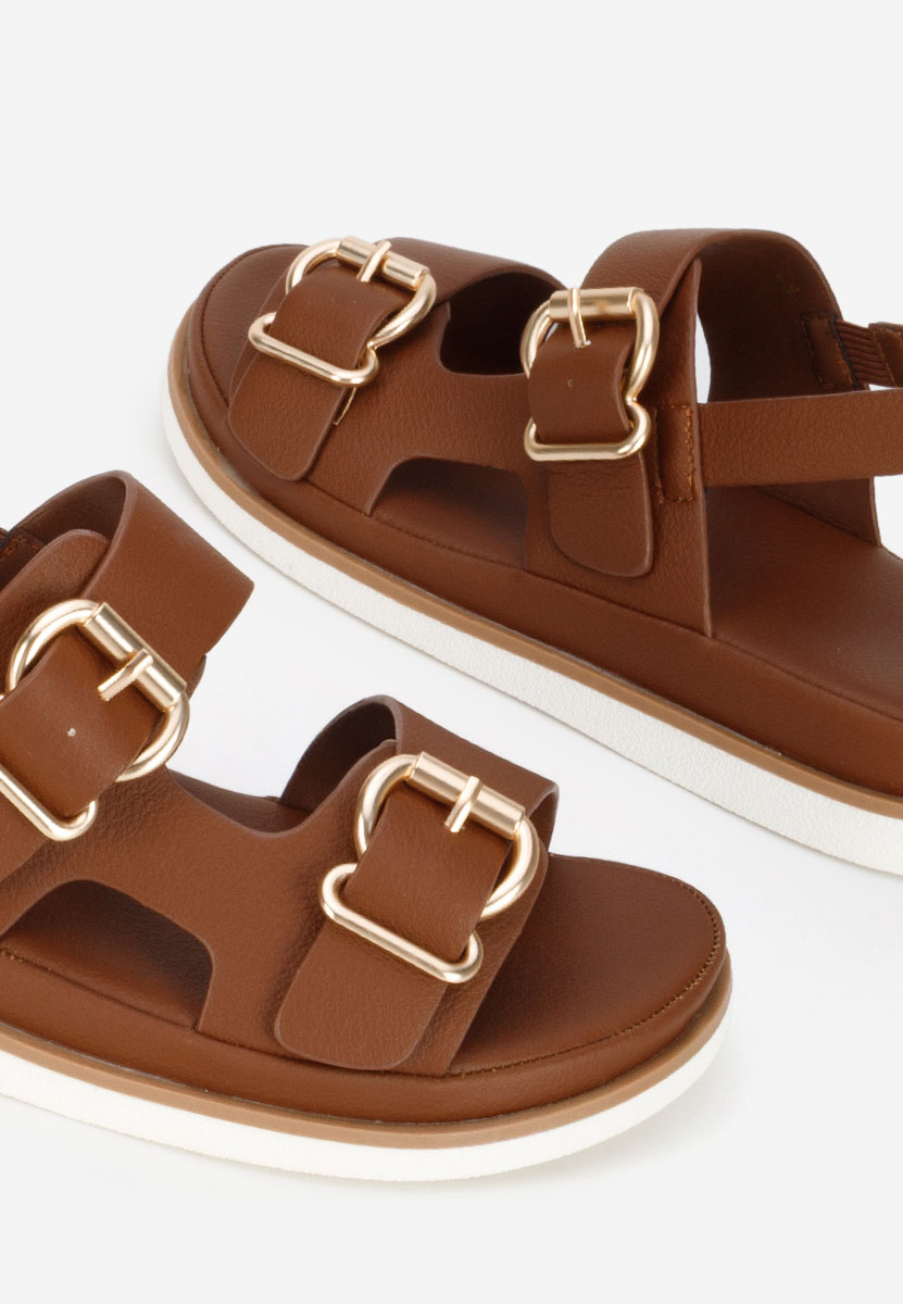 Sandali con plateau Semenia marrone