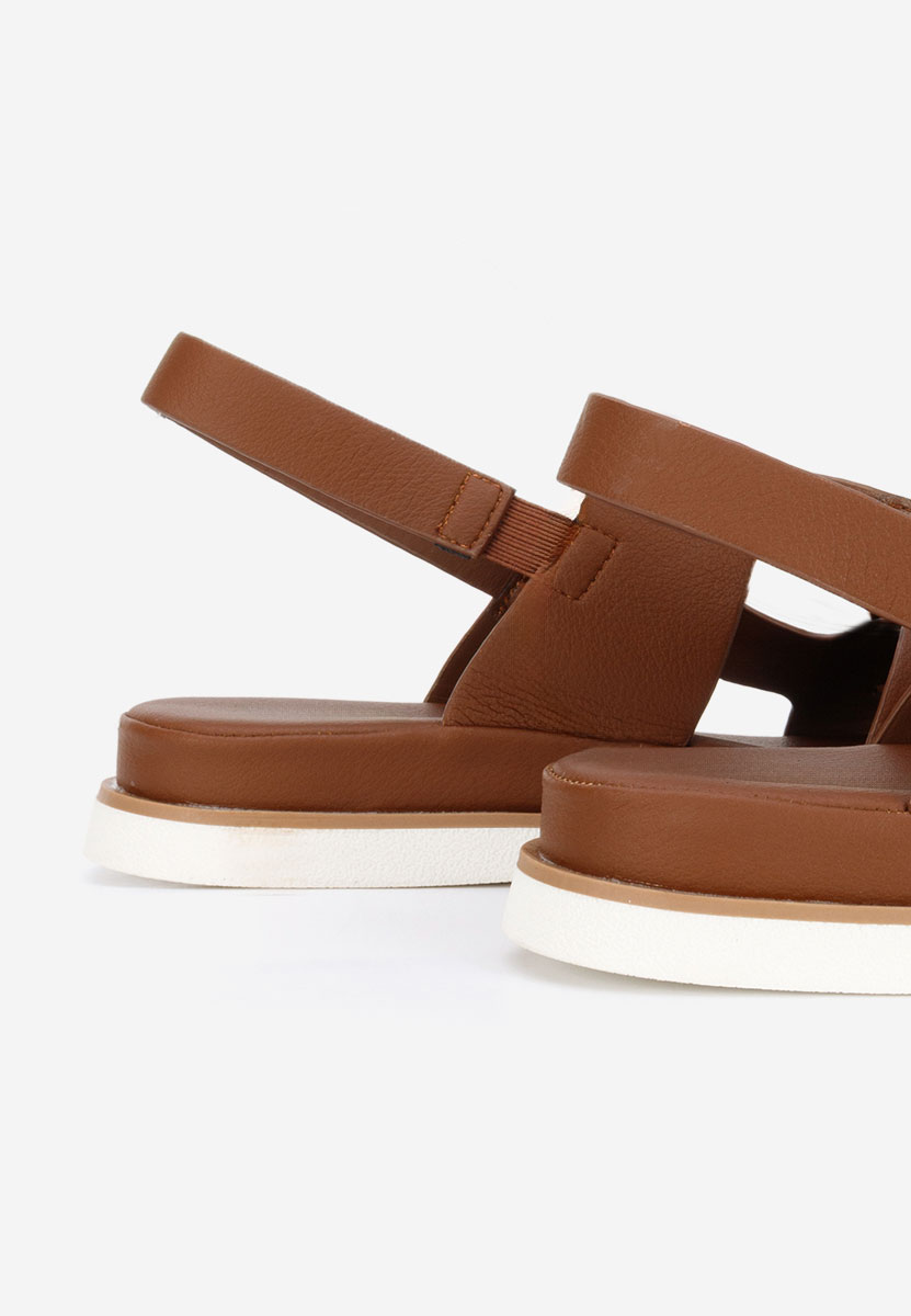 Sandali con plateau Semenia marrone