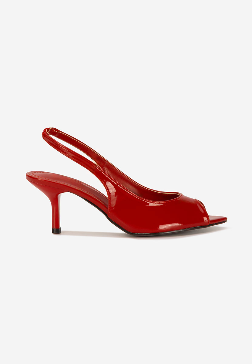 Sandali con tacco a spillo Naressa rosso