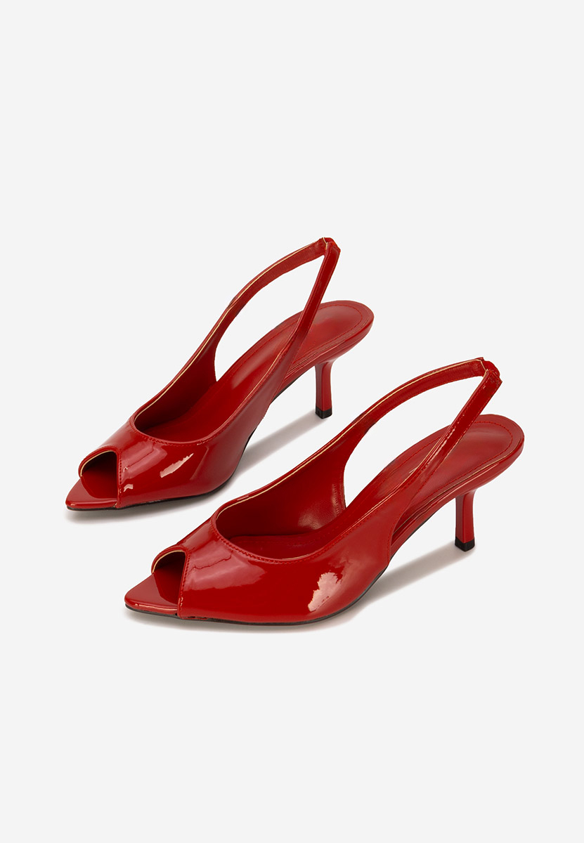 Sandali con tacco a spillo Naressa rosso