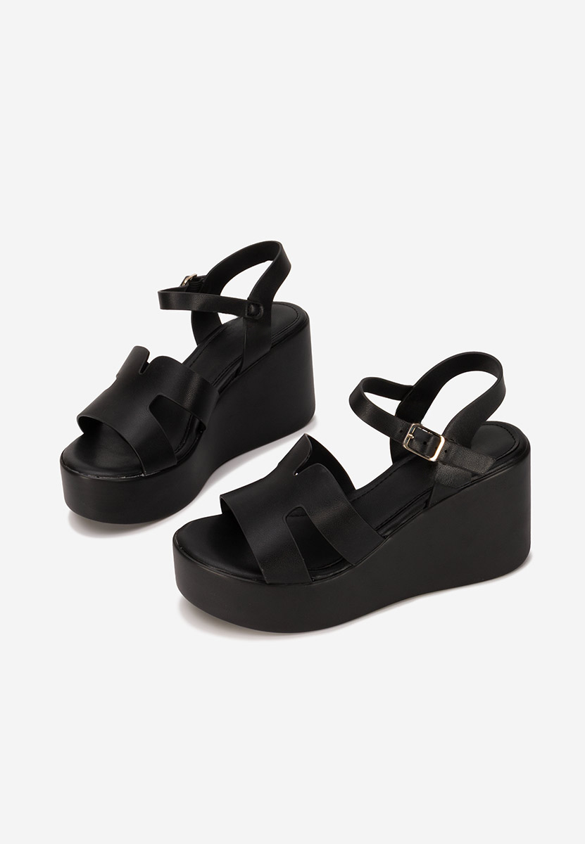 Sandali platform Raselia nero