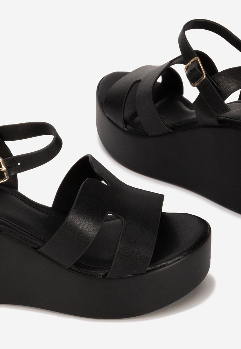 Sandali platform Raselia nero