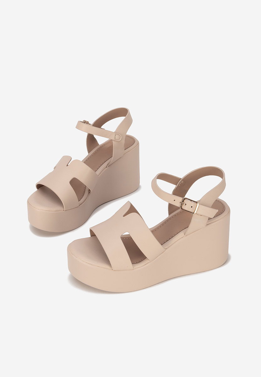 Sandali platform Raselia nude