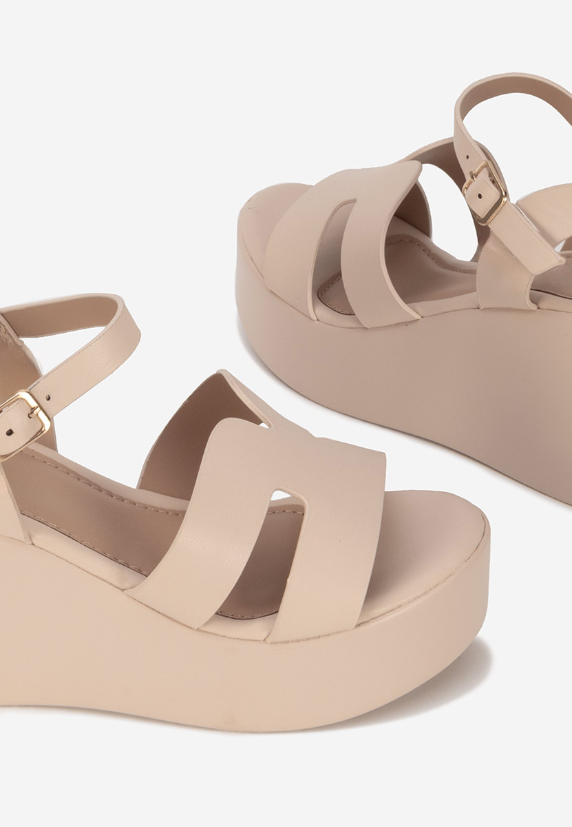 Sandali platform Raselia nude