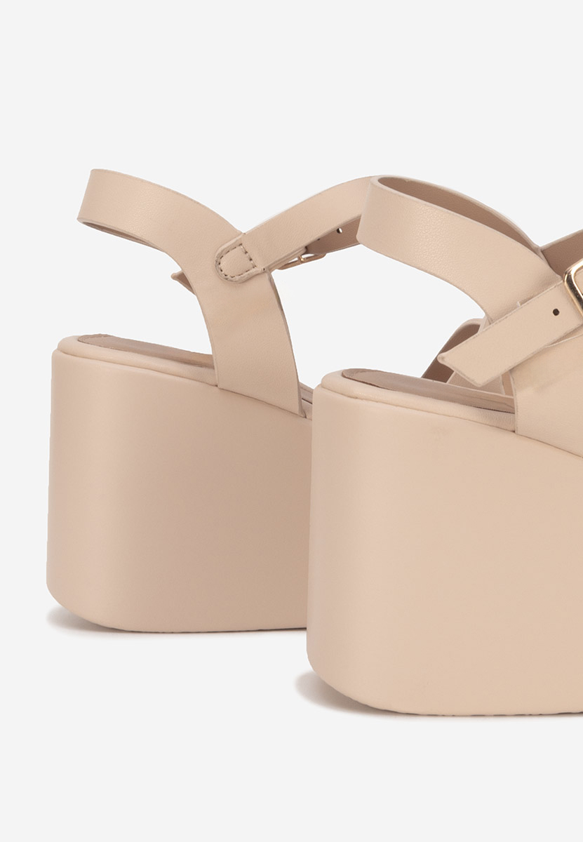 Sandali platform Raselia nude
