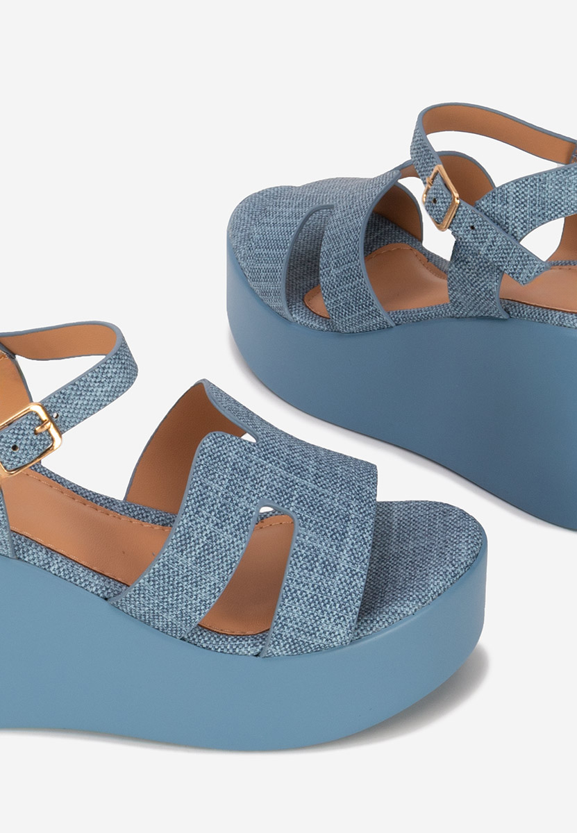 Sandali platform Raselia denim