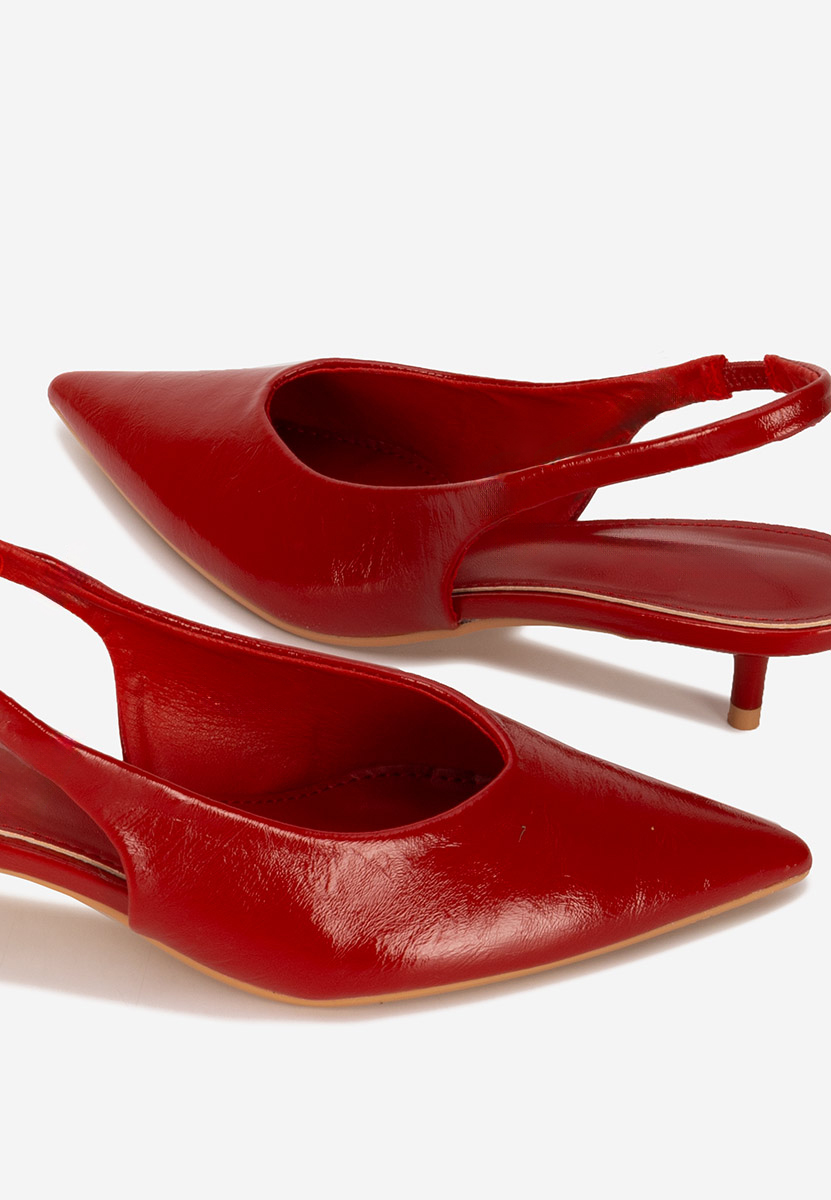 Décolleté Slingback Nirvania rosso