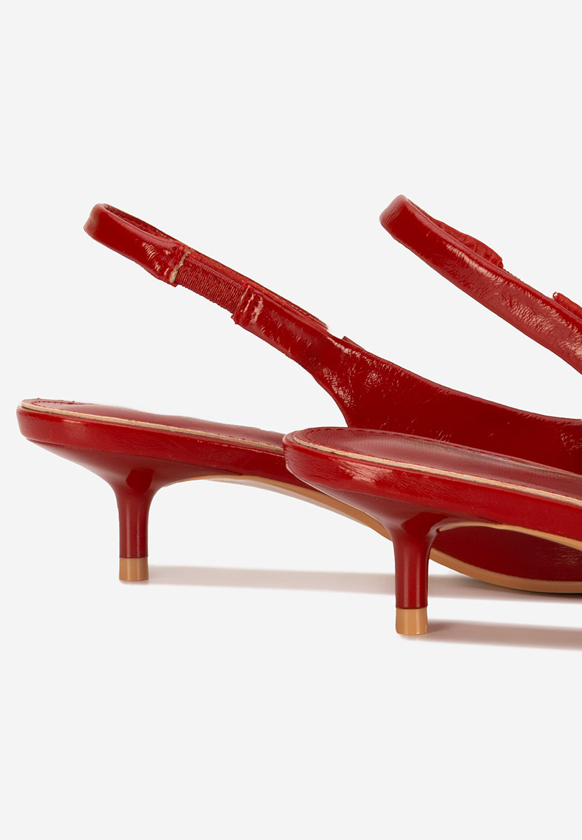 Décolleté Slingback Nirvania rosso