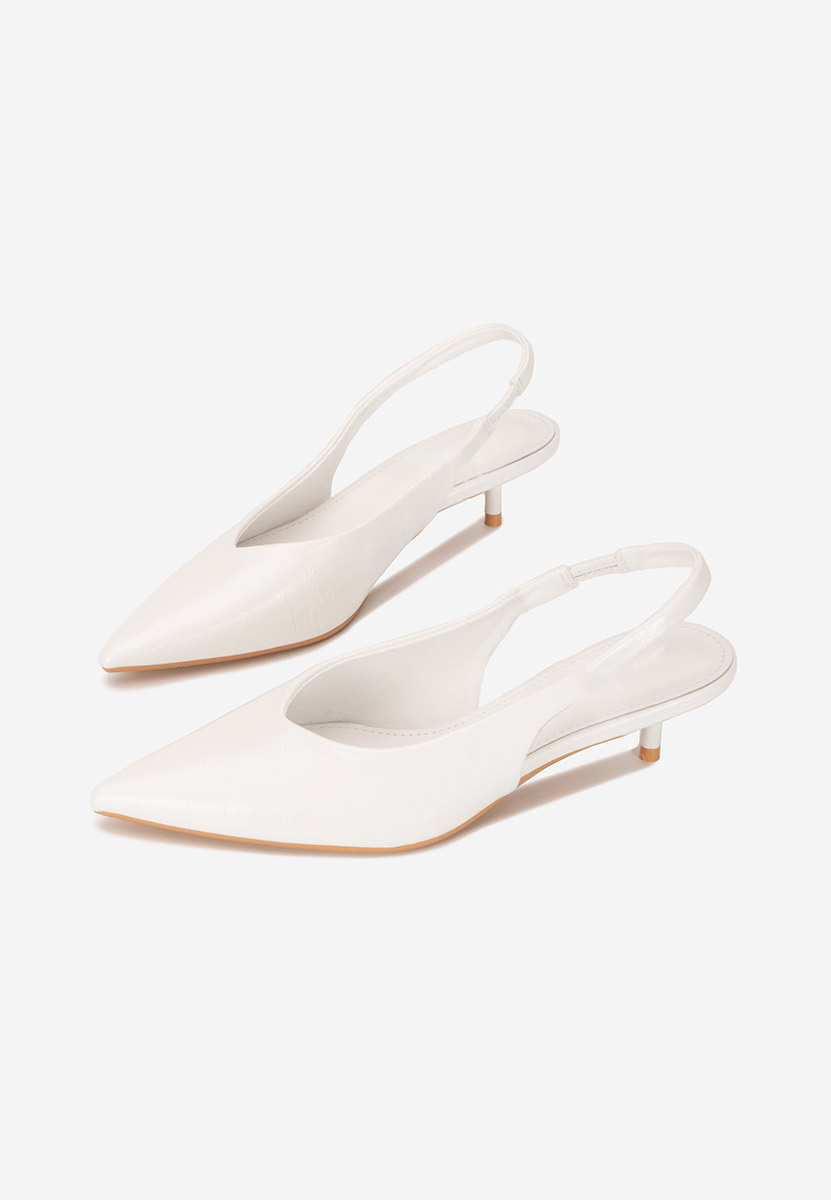 Décolleté Slingback Nirvania bianchi