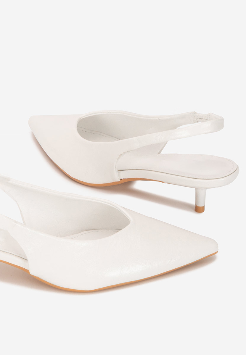 Décolleté Slingback Nirvania bianchi