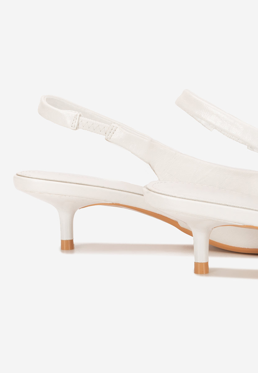 Décolleté Slingback Nirvania bianchi