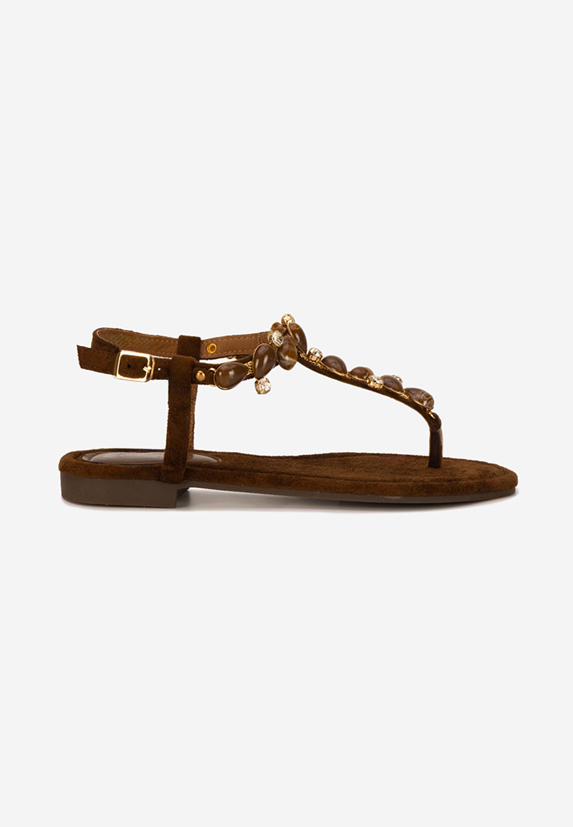 Sandali bassi eleganti Rozy marrone