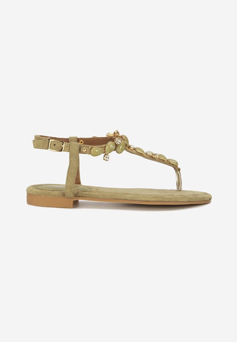 Sandali bassi eleganti Rozy verdi