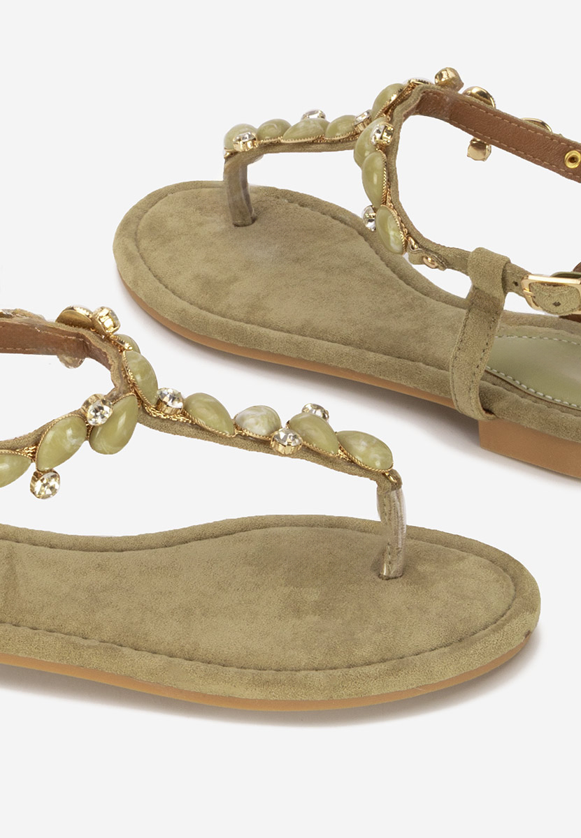 Sandali bassi eleganti Rozy verdi